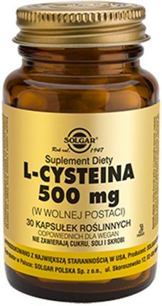 SOLGAR L-Cysteina 500 mg 30 kaps.