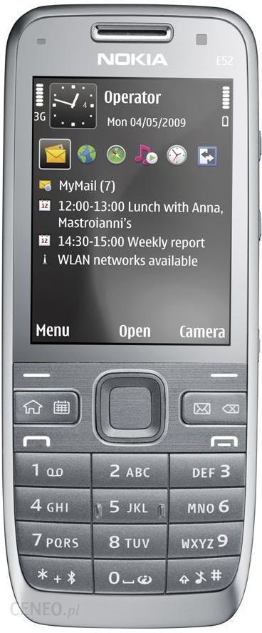 Nokia E52 Srebrny
