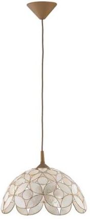 Alfa George 15034 lampa wisząca zwis 1x60W E27 złota/masa perłowa