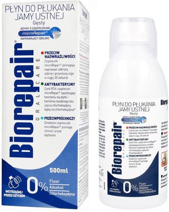 Biorepair Remineralizujący płyn do płukania jamy ustnej z systemem Microrepair 500ml