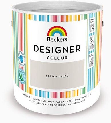 Beckers Farba Lateksowa Do Ścian I Sufitów Designer Colour cotton candy 2,5L