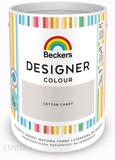 „Beckers“ latekso dažai sienoms ir luboms Dizainerio spalva saldainiai iš medvilnės 5L