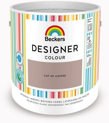 Beckers Farba Lateksowa Do Ścian I Sufitów Designer Colour cup of coffee 2,5L