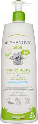 Alphanova Sante Bebe Dermo-Żel Do Mycia Ciała I Włosów Do Skóry Suchej I Atopowej 500ml