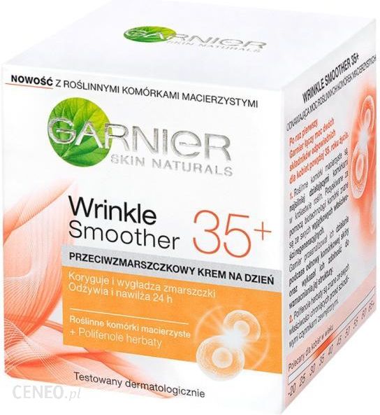  Garnier Wrinkle Smoother 35+ Skin Naturals Krem Przeciwzmarszczkowy Na Dzień 50ml