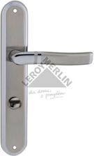 Zdjęcie Klamka Plejada Wc Chrom / Satyna Aluminium 72mm - Kowal