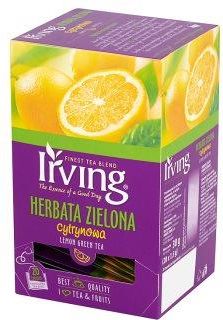 IRVING Lemon Green Herbata zielona aromatyzowana 20 torebek