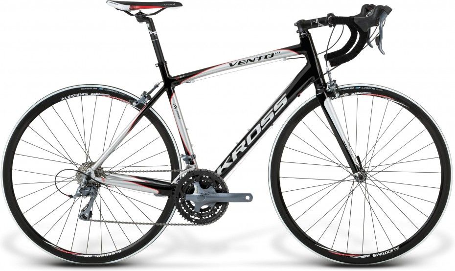 Kross Vento 1.0 S Czarno Srebrno Czerwony 2014 Rowery Szosowe Męskie