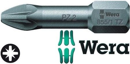 Wera Bit sześciokątny krzyżowy Pz3 x 25 mm, do montażu w metalu, typ 855/1 Tz (05056825001)