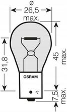 OSRAM ŻARÓWKA SAMOCHODOWA POMARAŃCZOWA BAU15S 12V 21W PY21W
