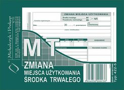 Michalczyk & Prokop Mt Zmiana Miejsca Użytkowania Środka Trwałego A6 (422-5)