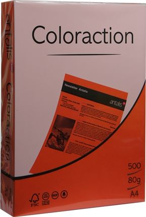 Coloraction Papier Ksero Kolorowy A4 80G London Czerwony (382035)