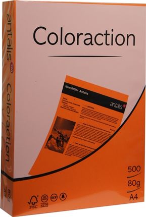 Coloraction Papier Ksero Kolorowy A4 80G Amsterdam Marchewkowy (382043)