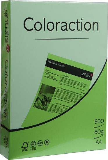 Zdjęcie Coloraction Papier Ksero Kolorowy A4 160G Java Kiwi (382091) - Tomaszów Lubelski