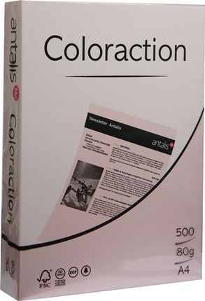 Coloraction Papier Ksero Kolorowy A4 80G Tropic Różowy (382026)