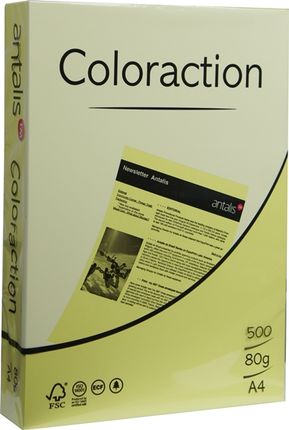 Coloraction Papier Ksero Kolorowy A4 80G Florida Słoneczny (382031)