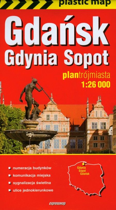 Gdańsk Gdynia Sopot Plan Trójmiasta 126 000