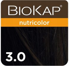 Biokap Nutricolor Farba Koloryzująca Do Włosów Kolor 3.0 Ciemny Brąz 140ml - Farby i szampony koloryzujące