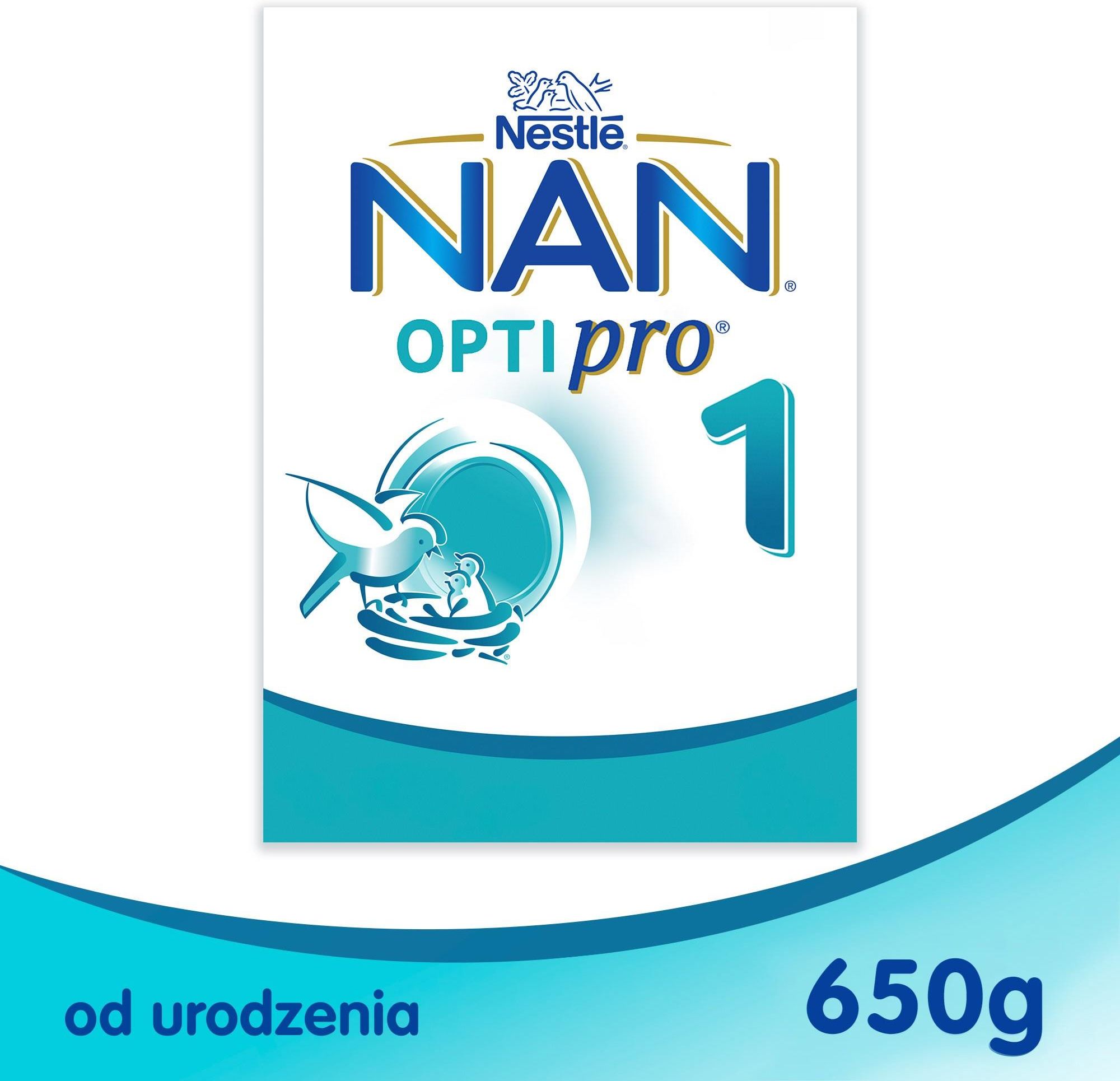 NAN OPTIPRO® 1 mleko początkowe, 650g - Nestle