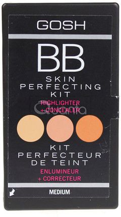 GOSH BB Skin Perfecting Kit Paleta BB korektorów z rozświetlaczem 02 Medium