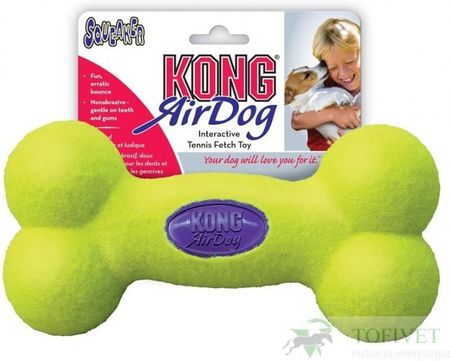 KONG Air Squeaker Kość z piszczałką dla psa L
