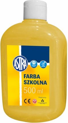 Farby szkolne Astra 500 ml żółte