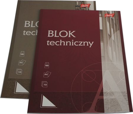 Blok techniczny Unipap A4 10 kartek biały