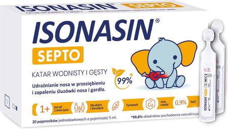 ISONASIN SEPTO 20 ampułek x 5 ml