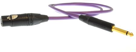 Melodika MDJX100 Kabel gniazdo XLR 3pin- wtyk jack 6,3mm mono Purple Rain - 10m