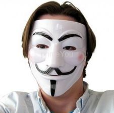 Zdjęcie Maska Protestu ruchu Anonymous, Vendetta - Cieszyn