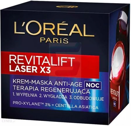 Krem L’Oreal Paris Revitalift Laser X3 anti-aging o potrójnym działaniu na noc 50ml