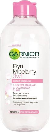 Garnier Skin Naturals Płyn Micelarny 3w1 dla skóry wrażliwej 400 ml