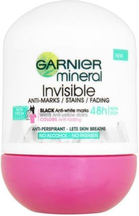 Garnier Mineral Invisible Black White Color Dezodorant roll on 50ml