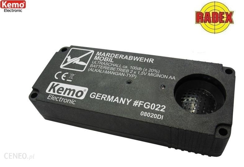 Mobilny ultradźwiękowy odstraszacz kun i gryzoni KEMO FG022