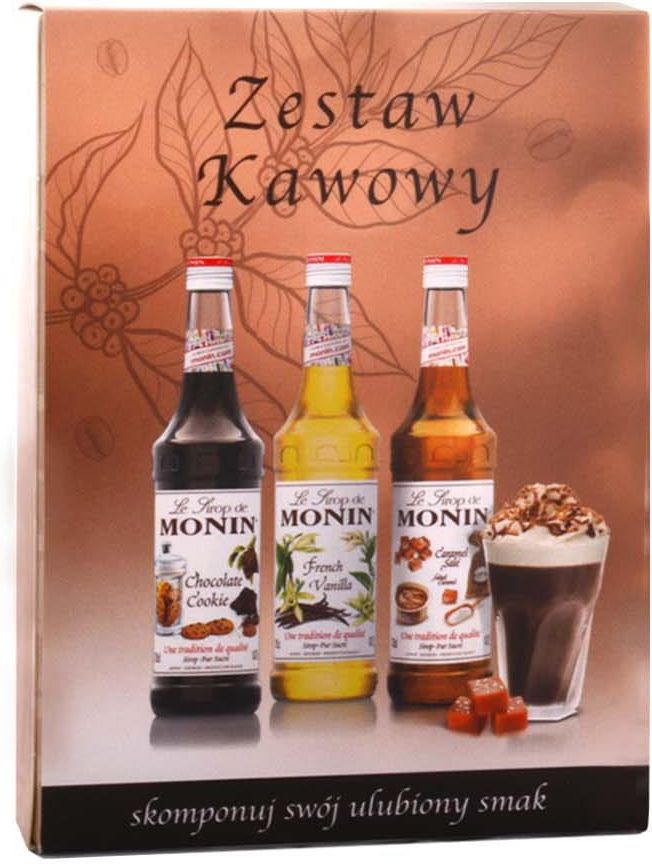 MONIN ZESTAW KAWOWY SYROPÓW 50ml