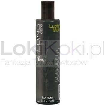 Kemon Liding Care Lucky Man Hair & Body nawilżający płyn do mycia włosów i ciała dla mężczyzn 250 ml