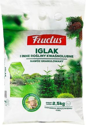 Fructus Iglak - bezchlorkowy nawóz granulowany do iglaków 2,5 kg