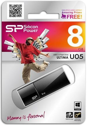 SILICON POWER - TANIA ULTIMA U05 8GB Classic Black (SP008GBUF2U05V1K)