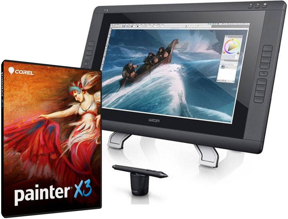 Tablet Tablet LCD Cintiq 22HD (DTK2200) + Corel Painter X3 ENG