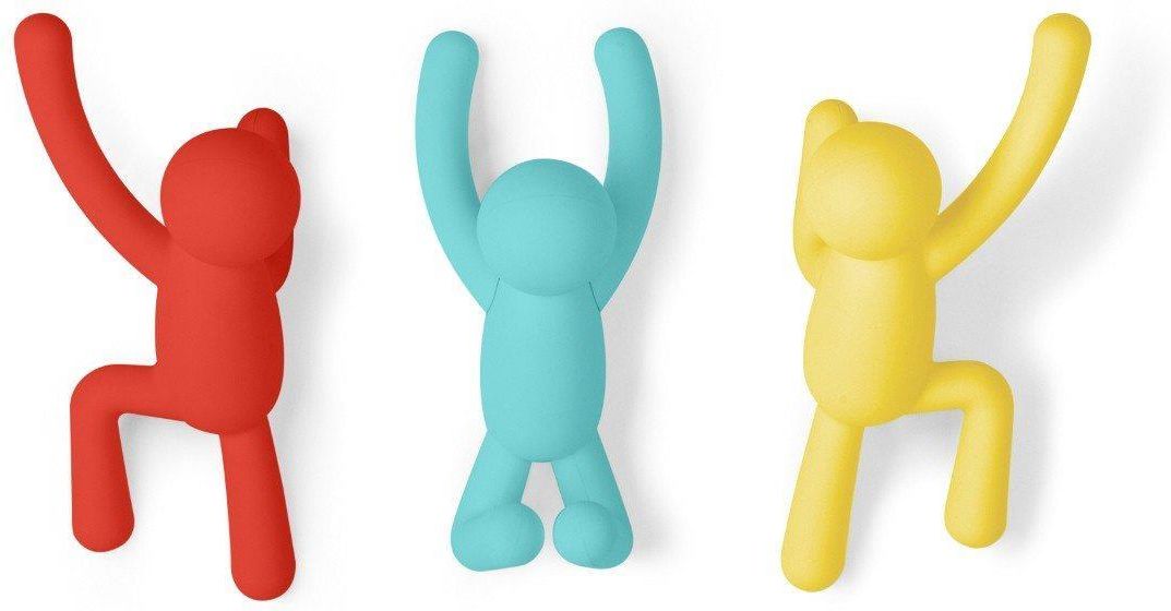 Umbra Wieszak ścienny Buddy Czarny - zdjęcie 5 Umbra Wieszak ścienny Buddy Czarny