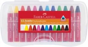 Faber Castell Kredki Świecowe Jumbo W Plastikowym Opakowaniu 12 Szt