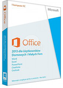 MICROSOFT OFFICE 2013 DLA UŻYTKOWNI DOMOWYCH I MAŁYCH FIRM 32/64 BIT CZ (T5D-01708)