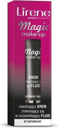 Lirene Magic Make Up Dermo Program Nawilżający Krem zmieniający Się w Rozświetlający Fluid 02 Naturalny 30ml