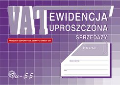 Michalczyk I Prokop Druk Ewidencja Vat Sprzedaży Uproszczona A5 /Vu-55/59/
