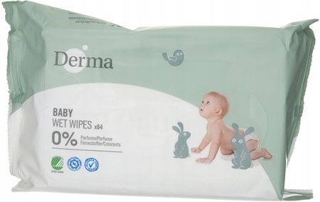 Derma Eco Baby Chusteczki Nawilżane Dla Dzieci 64Szt