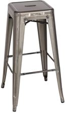 Adastyl stołek barowy metalowy gunmetal (M-94115-30/1462) - zdjęcie 1