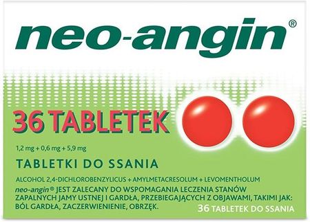 neo-angin, tabletki do ssania, 36 szt.