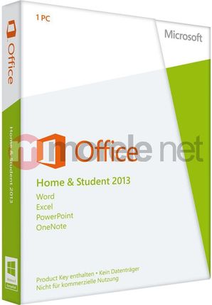 MICROSOFT OFFICE HOME AND STUDENT 2013 32-BIT/X64 GERMAN EUROZONE MEDIALESS (79G-03604)