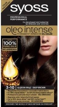 Syoss Oleo Intense farba do włosów trwale koloryzująca z olejkami 3-10 Głęboki brąz 115ml