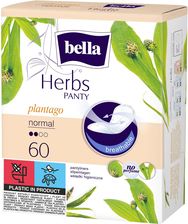 Zdjęcie BELLA Panty Herbs Sensitive Plantago Wkładki 60 szt - Łęczna